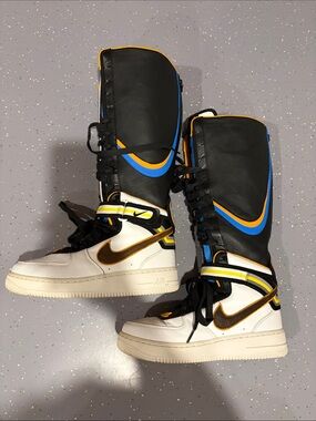 Nike Riccardo Tisci Air Force 1 Boot SP  white baroque brown 2014 - Preowned